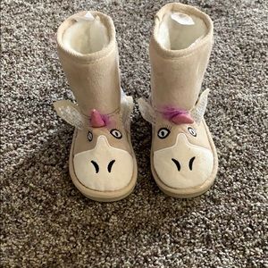 Unicorn fleece lined boots